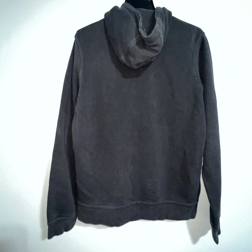 NIKE Hoodie Men’s M Gray /Neon Green Pullover Spell Out Big‎ Logo